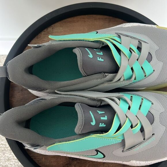 NWOT Youth Nike Zoom Flight 2 smoke Grey Lemon Twist size 5.5 Y - Picture 5 of 9